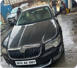 Skoda Superb Black Teflon Paint Protection at A1 Car Wash
