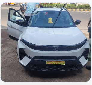 White Tata Nexon Teflon Protective Coating at A1 Car Wash