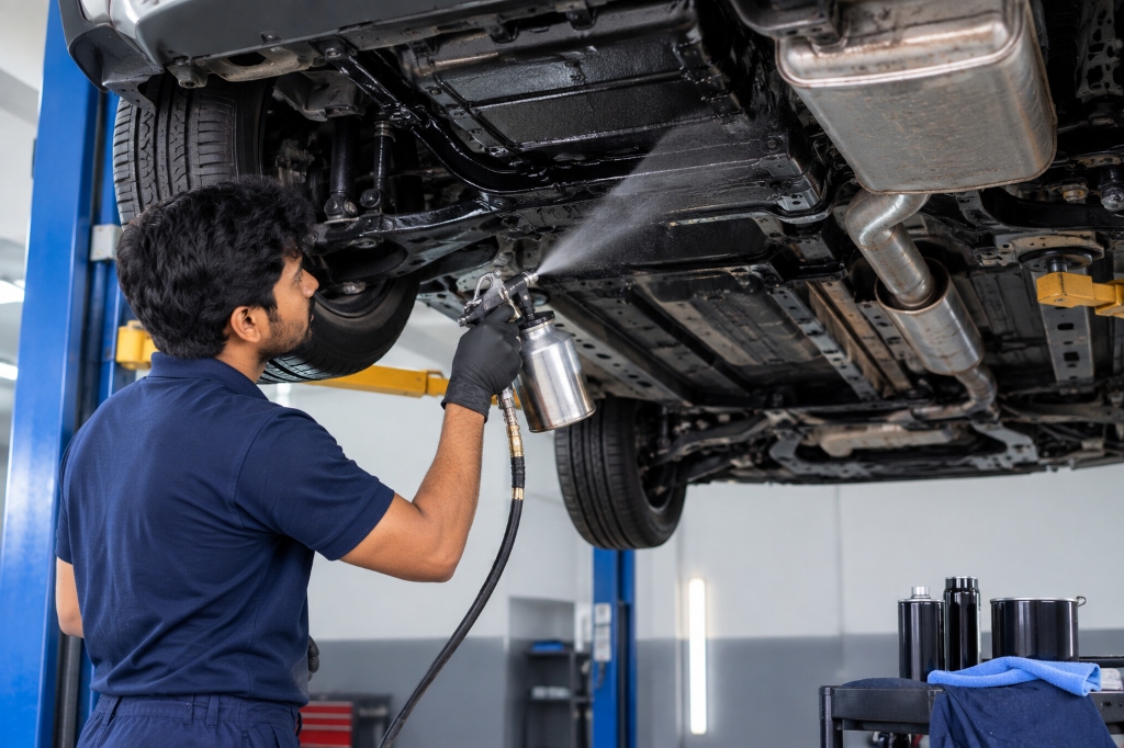 Underbody Anti-Rust Coating at A1 Car Wash