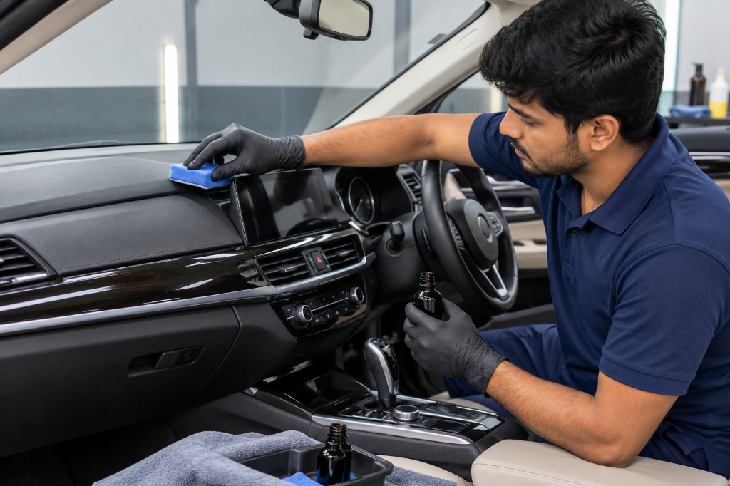 Dashboard & Interior Trim UV Coating - A1 Car Wash Service